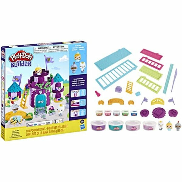 play doh builder castle kit building toy 4
