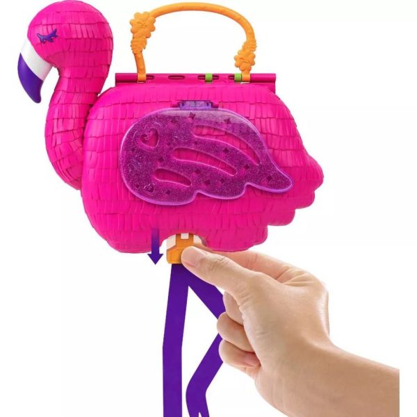 polly pocket flamingo party doll playset, 26 pieces (4)
