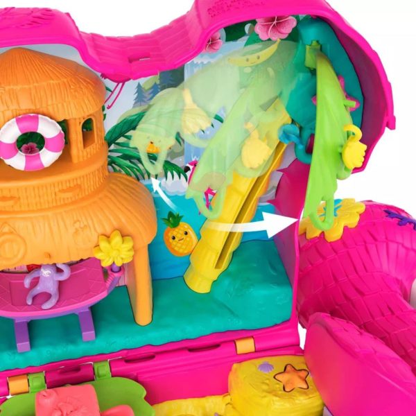 polly pocket flamingo party doll playset, 26 pieces (5)