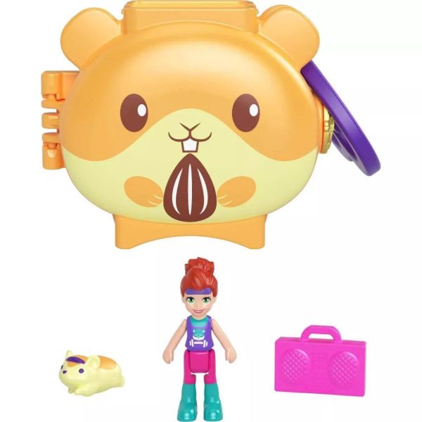 polly pocket pet connects stackable hamster compact playset 1