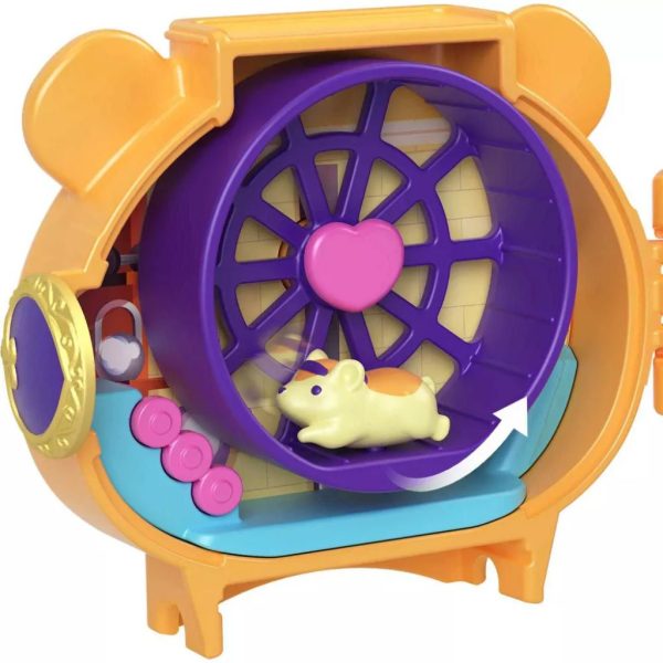 polly pocket pet connects stackable hamster compact playset 3