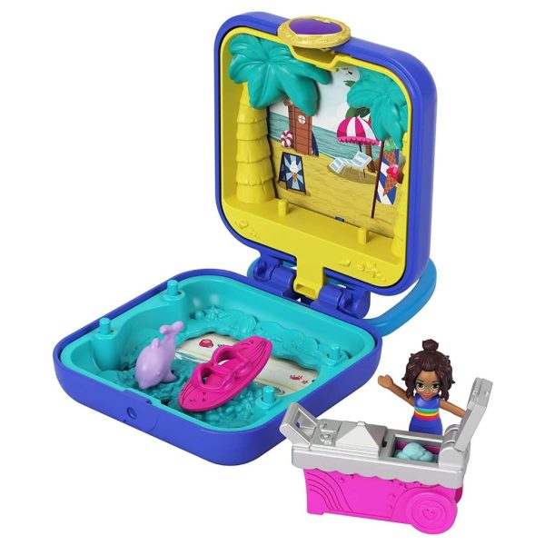 polly pocket tropical beach tiny pocket places mini compact 1