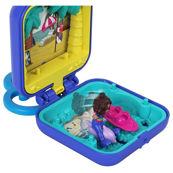 polly pocket tropical beach tiny pocket places mini compact 3