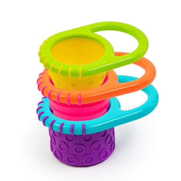 sassy flex & fill cups 3piece bath toys1