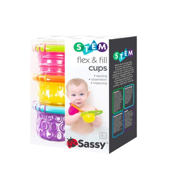 sassy flex & fill cups 3piece bath toys2