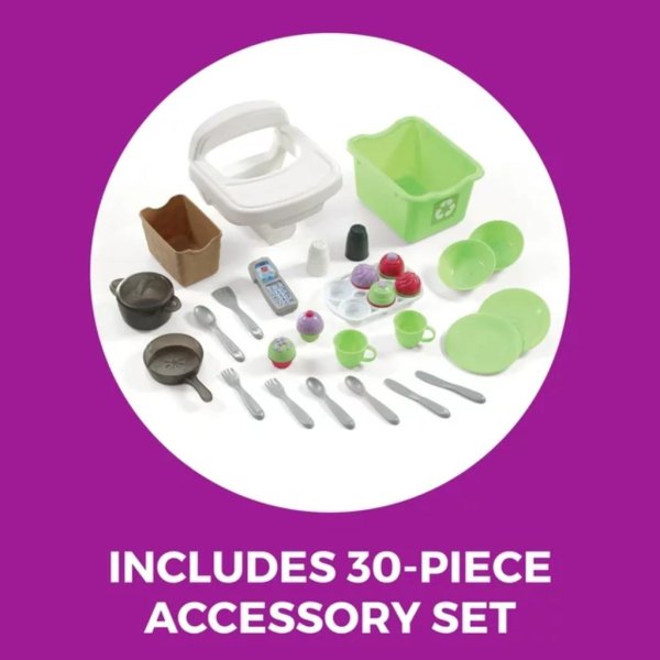 step2 little bakers kids play kitchen with 30 piece accessory play set5