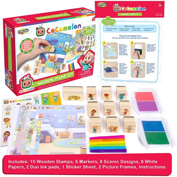 cocomelon wooden stamp (6)