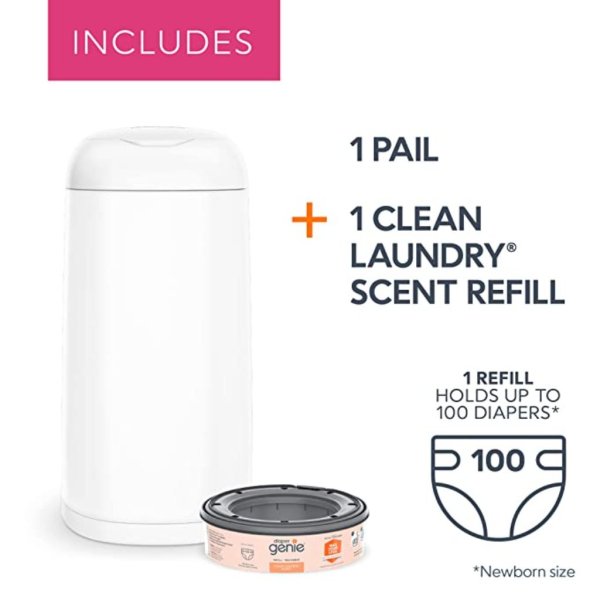 diaper genie expressions pail odor controlling baby diaper disposal system (1)