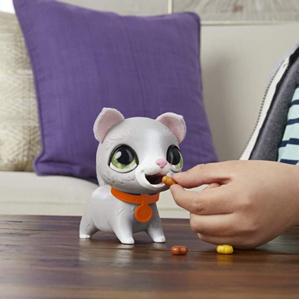 furreal friends poopalots lil’ wags interactive pet toy, connectible leash system (1)