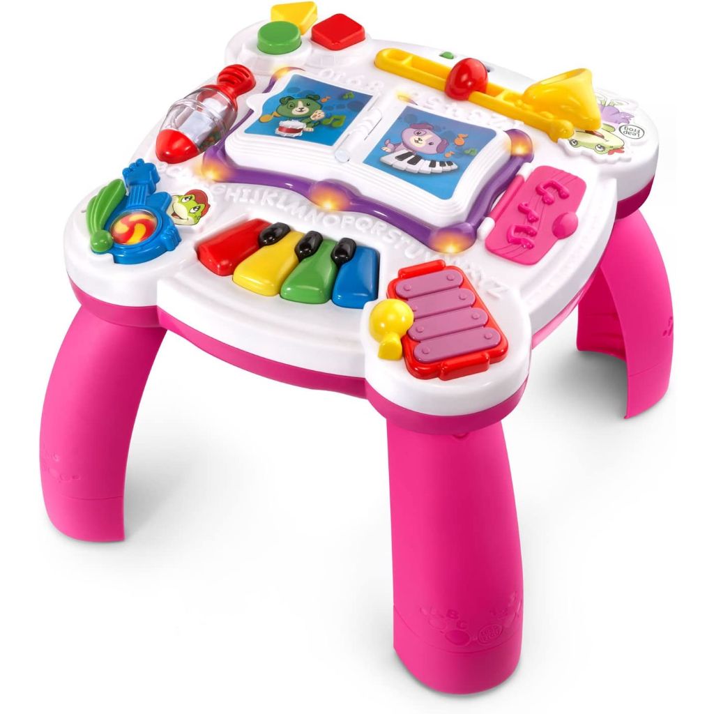 leapfrog learn and groove musical table pink