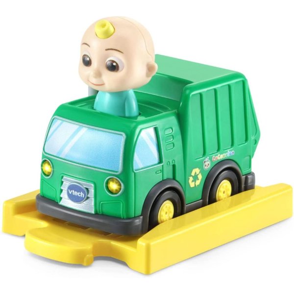 vtech cocomelon go! go! smart wheels jj’s recycling truck and track2