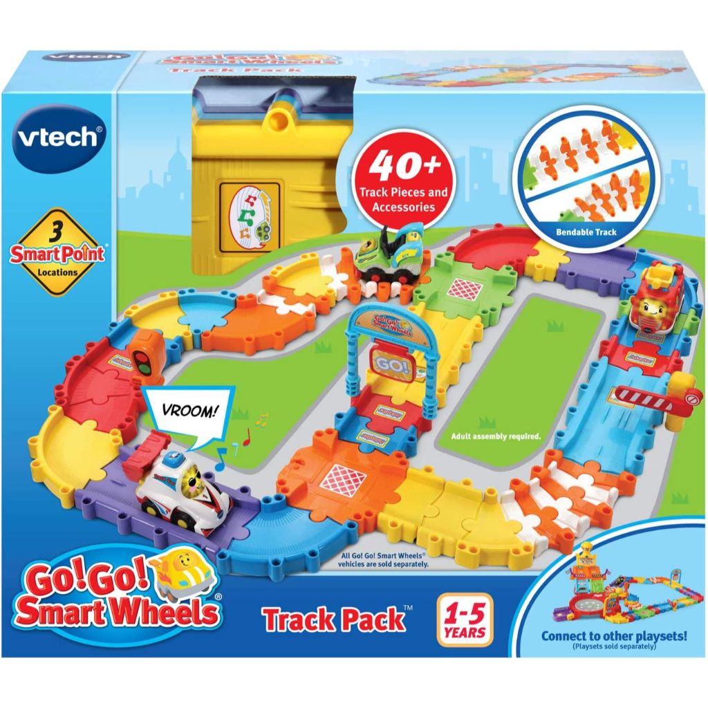 vtech go! go! smart wheels track pack , multicolor3