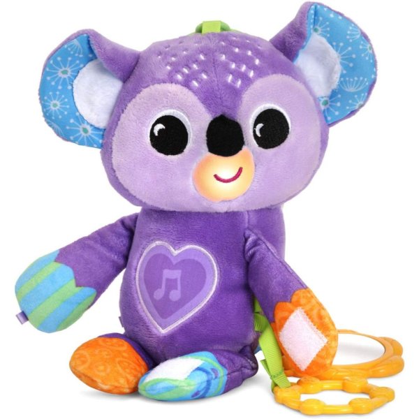 vtech grab and go koala plush take along toy, purple1