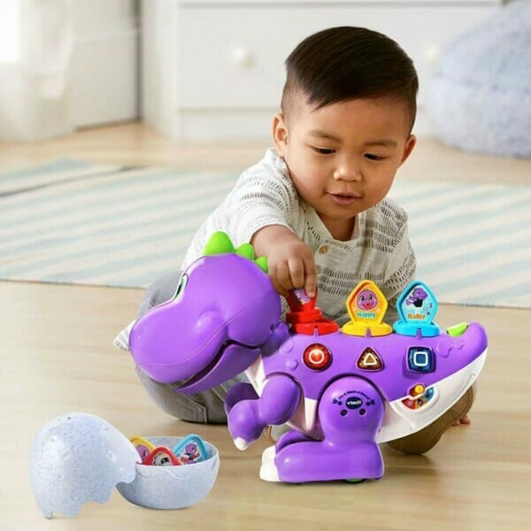 vtech mix and match a saurus, dinosaur learning toy for kids, purple (6)