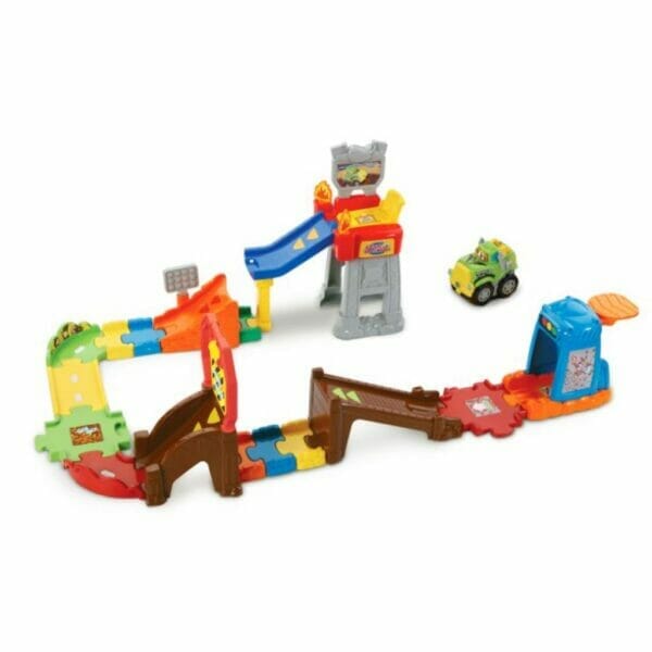 vtech press and race monster truck rally playset with toy vehicle 2