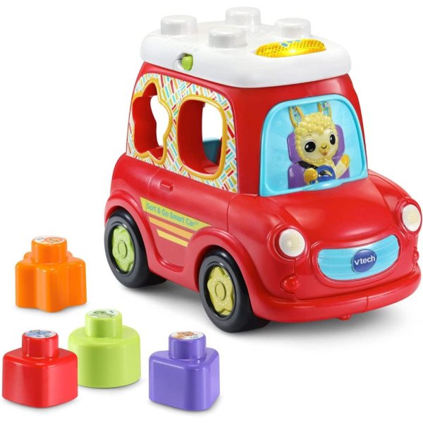 vtech sort and go smart car, red