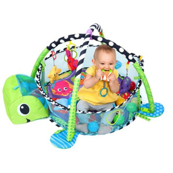 wonder baby activity gym and ball pit – turtle 2