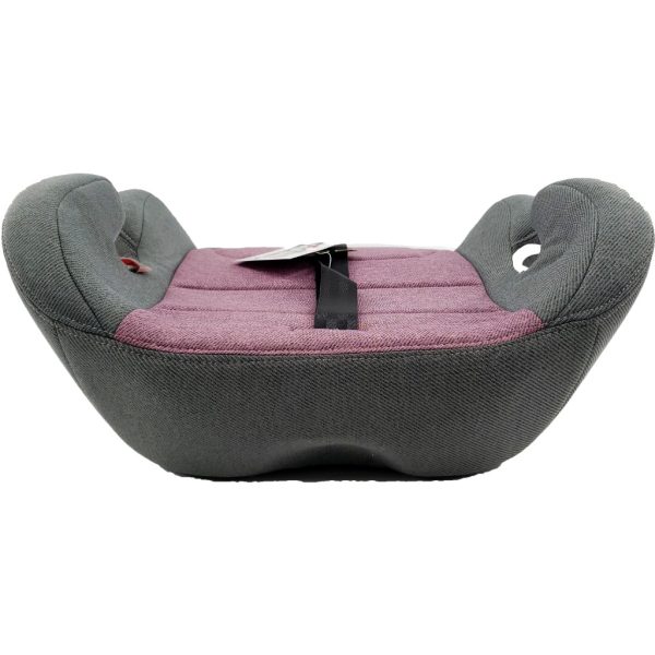 wonder baby backless booster seat, grey and pink3