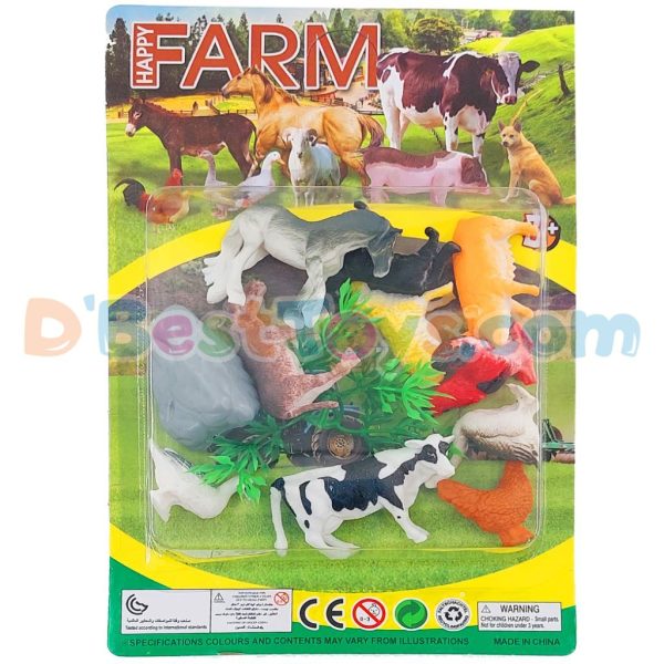 happy farm animals 12pcs