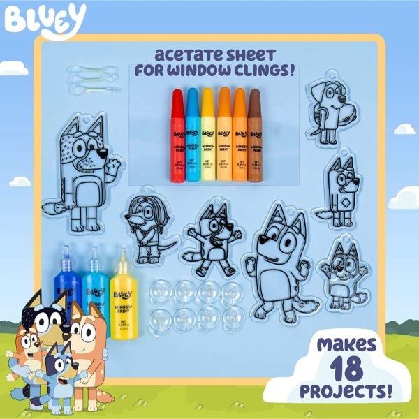 bluey window art suncatchers kit1