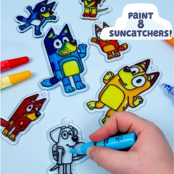 bluey window art suncatchers kit2