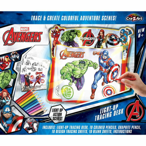 cra z art marvel avengers light up tracing pad1