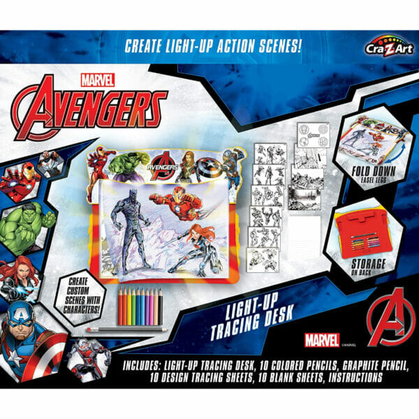 cra z art marvel avengers light up tracing pad2