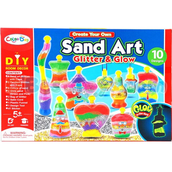 diy create your own sand art glitter and glow in the dark room decor1