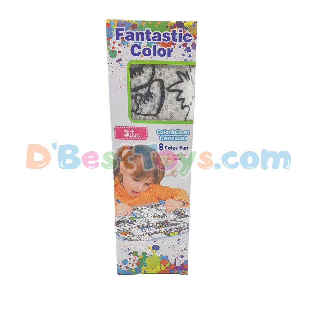 dinosaur life washable coloring mat(50x50cm)1