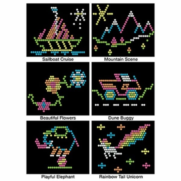 lite brite ultimate classic with 6 templates and 200 colored pegs5