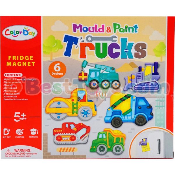 mould and paint trucks fridge magnet1