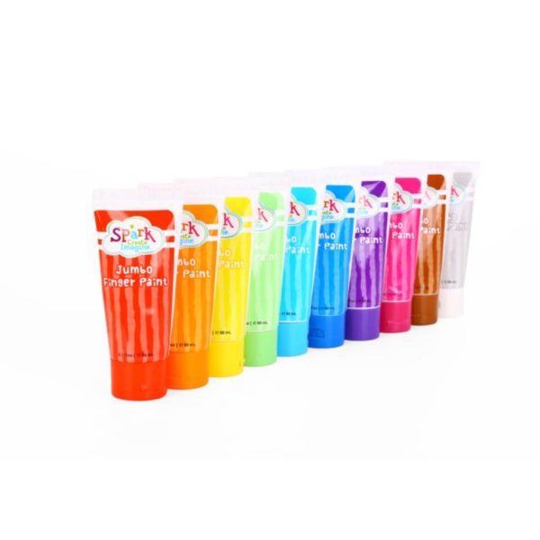 spark. create. imagine. jumbo finger paint, 10 count 2