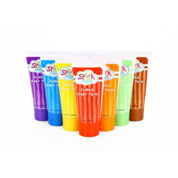 spark. create. imagine. jumbo finger paint, 10 count 3