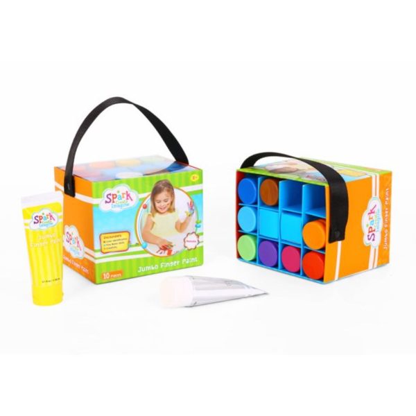spark. create. imagine. jumbo finger paint, 10 count 5