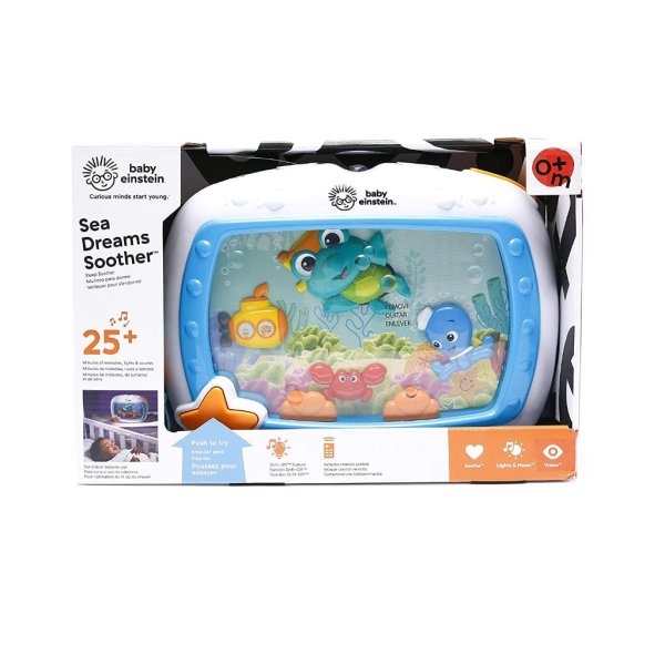 baby einstein sea dreams soother musical crib toy and sound machine newborns plus 5