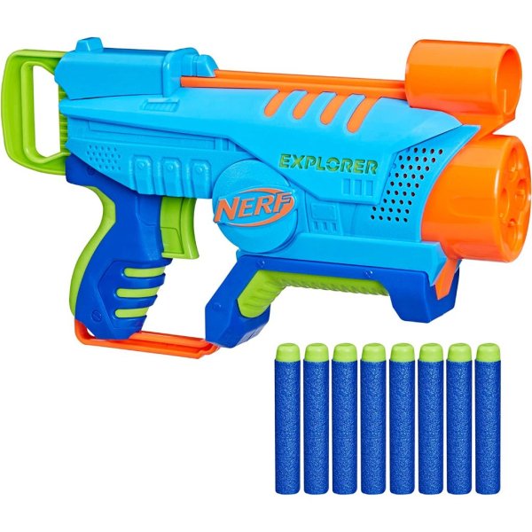 nerf elite junior explorer easy play toy foam blaster