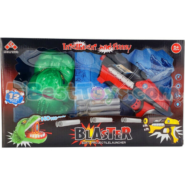 soft projectile crocodile target blaster red (2)