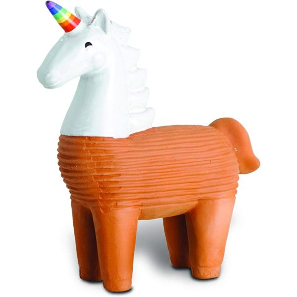 chia pet unicorn decorative pottery planter (1)
