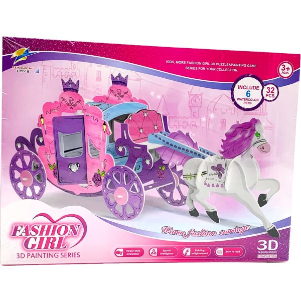 girl fashion carriage puzzle1