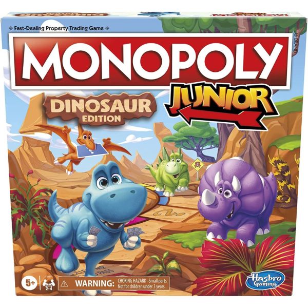 monopoly junior dinosaur edition board game