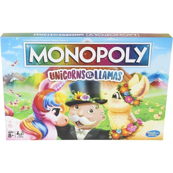 monopoly unicorns vs. llamas board game