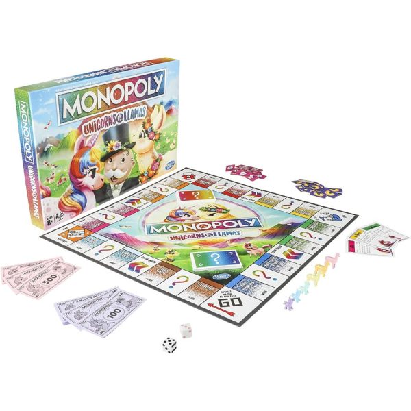 monopoly unicorns vs. llamas board game2