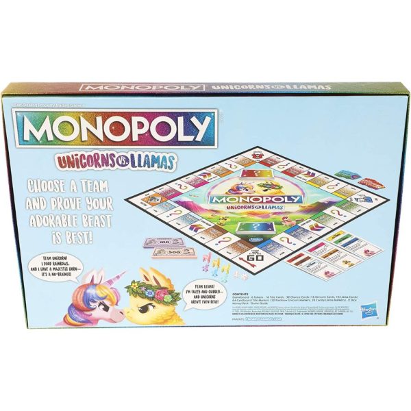 monopoly unicorns vs. llamas board game3