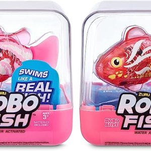 robo alive robo fish series 2 (hot pink + pink 2 pack) by zuru (3)