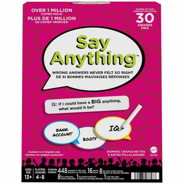 say anything board game for teens, adults & families, 13 year olds & up 1