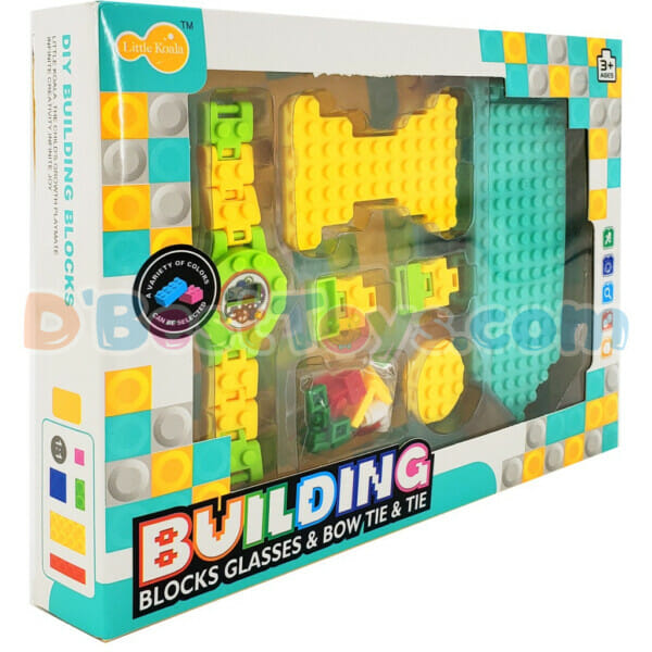 building blocks – digital watch with tie and bow tie3