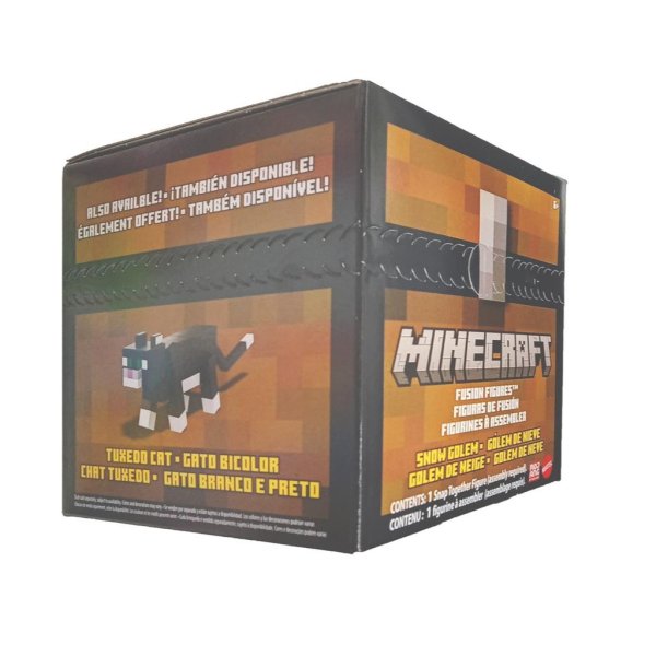 minecraft tuxedo cat figurine..