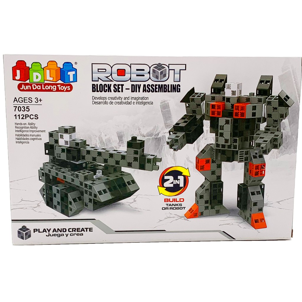 robot blocks set 112pcs