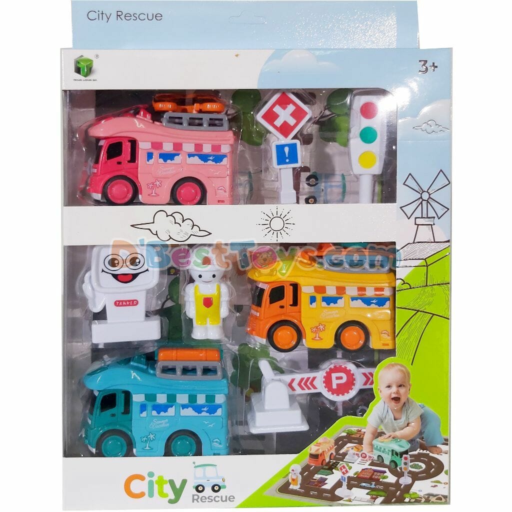 city rescue truck set1