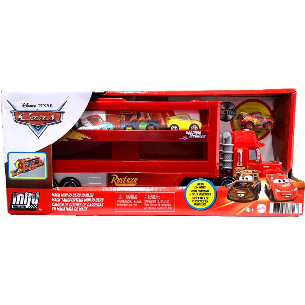 disney cars mini racer mack truck transporter1